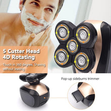 Load image into Gallery viewer, SuperShaver™ Men’s 5-in-1 Electric Shaver & Grooming Kit - Rechargeable 5 Razor Bald Head Shaving Machine Beard Trimmer