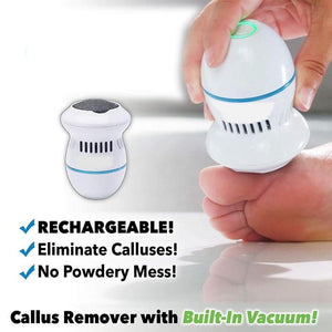 Electric Callus Remover - Built-In Vacuum Rechargeable Motorized Feet Foot Pedicure Tool Exfoliation Dead Skin